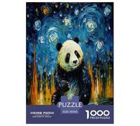 Peinture à l'huile Panda Puzzle 1000 Pièces Educa Jouet en Bois Divertissement Créatif Décoration Intérieure Jeu Éduchatif Challenge Toy Adultes & Enfants des 14 Ans 70x50cm/1000pcs