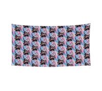 Peinture à l'huile Paris Tour Eiffel Impression Bannière Halloween Parfait pour Halloween Noël Design Simple Face Décoration Fournitures de fête