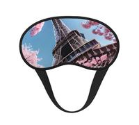 Peinture à l'huile Paris Tour Eiffel Imprimée Masque pour les yeux Doux Confortable pour Bloquer la Lumière du Sommeil Sieste Voyage Camping Nuit Repos