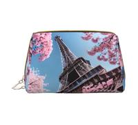 Peinture à l'huile Paris Tour Eiffel Organiseur de maquillage Trousse de toilette Voyage pour cosmétiques, soins de la peau, accessoires, blanc, Taille unique, Trousse de toilette