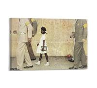 Peinture à l'huile sur toile, ponts ru fricain, Norman_Rockwell - Impression sur toile - Décoration murale à suspendre - 24x36in / 60 x 90 cm