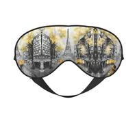 Peinture à l'huile Tour Eiffel Masque de sommeil moderne pour couple Masque de sommeil confortable pour dormir, masque de sommeil bloquant la lumière avec sangle réglable