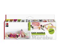 Peinture à marbrer 'easy marble', set fluo NEON