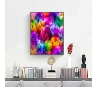 Peinture à Numéros Enfants Adultes Débutants Fleur Fleurs, DIY Peinture Acrylique pour Adultes Facile sur Toile avec peintures et pinceaux, Kits de Loisirs Créatifs, Cadeau 30x40 cm PjY4711 7-S