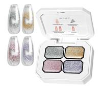 Peinture à ongles en gel, 4 couleurs gel de peinture de fabrication de ongles femmes, cosmétiques de ongles durables durables, 1 morceaux, haute puissance, multicolore pour la plage, rassemblement, vo