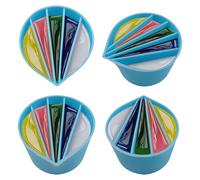 Peinture à tasses divisées - Tasses à mesurer en silicone, fournitures en résine époxy, récipients d'art liquide acrylique | Projets d'artisanat Kits créatifs outils de mélange peinture à la main moul