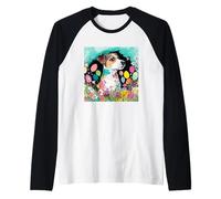 Peinture Abstraite Jack Russell Terrier de Pâques Manche Raglan