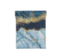 Peinture Abstraite Marbre Bleu pailleté doré, Sac de Rangement pour Femmes, Portefeuille supérieur à Presser, Petit Porte-Monnaie, Pochette de Changement