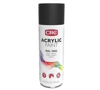 Peinture Acryl noir Brillant ral 9005 aérosol de 400ml net CRC