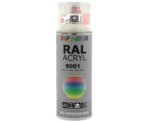 PEINTURE ACRYL RAL9001 BRILLANT 400ML DUPLI COLOR