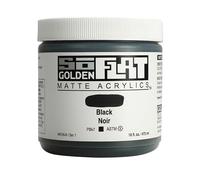 Peinture Acrylic SoFlat Golden 473 ML Noir S1 - Go