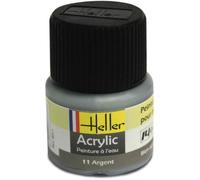 Peinture acrylique 011 argent - Heller - Maquette - 12 ml - 15 ans - Adulte
