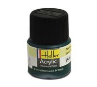 Peinture acrylique à l'eau pour maquettes - HELLER - 03 Vert Brunswick brillant - Contenance 12 ml