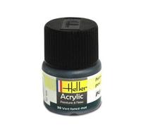Peinture acrylique à l'eau pour maquettes - HELLER - 30 - Vert foncé mat - 12 ml