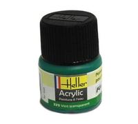Peinture acrylique à l'eau pour maquettes - HELLER - 325 - Vert transparent