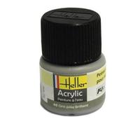 Peinture acrylique à l'eau pour maquettes - HELLER - 40 - Gris pâle brillant