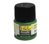 Peinture acrylique à l'eau pour maquettes - HELLER - Vert pré mat - Contenance 12 ml - A partir de 15 ans