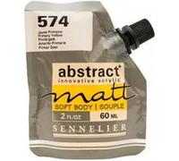 Peinture acrylique Abstract matt - Jaune primaire - Sachet 60ml - Sennelier G
