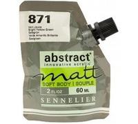Peinture acrylique Abstract matt - Vert jaune - Sachet 60ml - Sennelier G