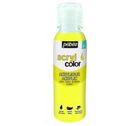 Peinture acrylique - Acrylcolor - Jaune fluo - 150 ml - Brillant - Multi-surfaces