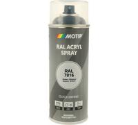 Peinture anthracite brillant MOTIP RAL7016 400ml -aerosol-