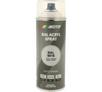 PEINTURE RAL ACRYL RAL9016 BRILLANT AEROSOL 400ML MOTIP