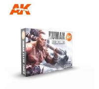 Peinture acrylique - AK Interactive - AK11603 - 6 couleurs - Tons de peau - 17ml par couleur