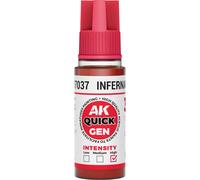 Peinture acrylique AK Interactive Quick Gen Rouge 18 ml