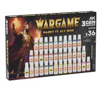 Peinture acrylique - AK INTERACTIVE - Wargame Paint It All - Multicolore - 36 pots - Mixte