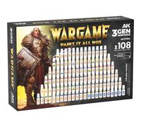 Peinture acrylique AK Interactive Wargame Paint It All (x108) Multicolore TU