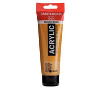 Peinture acrylique - Amsterdam - Ocre jaune - Tube 120ml - Résistance à la lumière - Finition satinée
