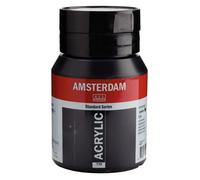Peinture acrylique - Amsterdam - Oxyde noir - 500ml - Résistance à la lumière - Durable