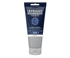 Peinture Acrylique - Argent - 710 - Fine - Lefranc Bourgeois - Tube 80ml