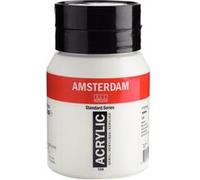 Peinture Acrylique - Blanc de zinc - 104 - Amsterdam - Pot de 500ml Blanc