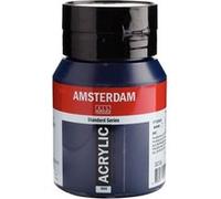 Peinture Acrylique - Bleu de Prusse - 566 - Amsterdam - Pot de 500ml Bleu