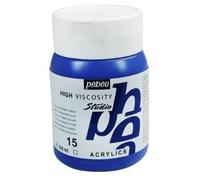 Pébéo - Acrylique Fine Studio Acrylics - Peinture Acrylique Bleu - Bleu Outremer Foncé - 500 ml