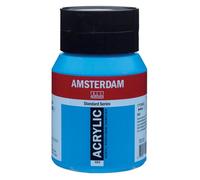 Royal Talens Amsterdam - Peinture acrylique - Bleu phtalo de manganèse 582 - Pot 500 ml