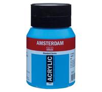 Royal Talens Amsterdam - Peinture acrylique - Bleu phtalo de manganèse 582 - Pot 500 ml