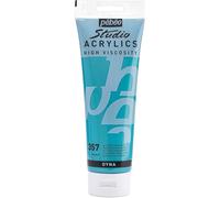 Peinture acrylique - Bleu vert iridescent - 357 - Pébéo Studio - Tube de 250 ml