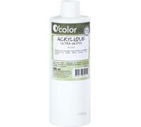 Peinture acrylique brillante, coloris Blanc- Flacon de 500 ml