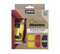 Peinture Acrylique - Coffret 3 Couleurs - Tubes 60ml - Haute Viscosité - Pébéo - Origin Acrylics