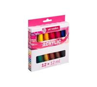 Royal Talens Peinture acrylique Art Creation – Coffret de 12 tubes de 12 ml – Assortiment