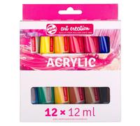 Peinture acrylique - Coffret de 12 tubes de 12 ml - Assortiment - Art Creation