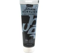 Peinture acrylique couvrante - noir - 250 ml