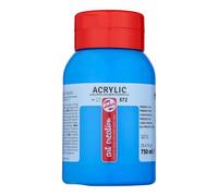 Peinture acrylique - Cyan Primaire - 572 - Pot de 750 ml - Talens Art Creation