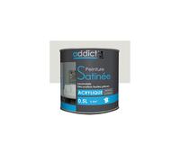 Peinture acrylique de décoration Satinée 0,5 L - Cendre - ADD111281 - Addict