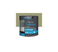 Peinture acrylique de décoration Satinée 0,5 L - Vert olive - ADD111319 - Addict