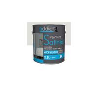 Peinture acrylique de décoration Satinée 2,5 L - Cendre - ADD111298 - Addict