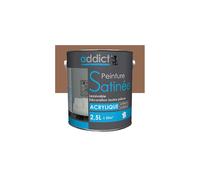 Peinture acrylique de décoration Satinée 2,5 L - Taupe - ADD111293 - Addict