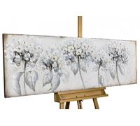 Peinture acrylique 'DELICAT DANS LE VENT' | Oeuvre peinte a la main | 150x50cm